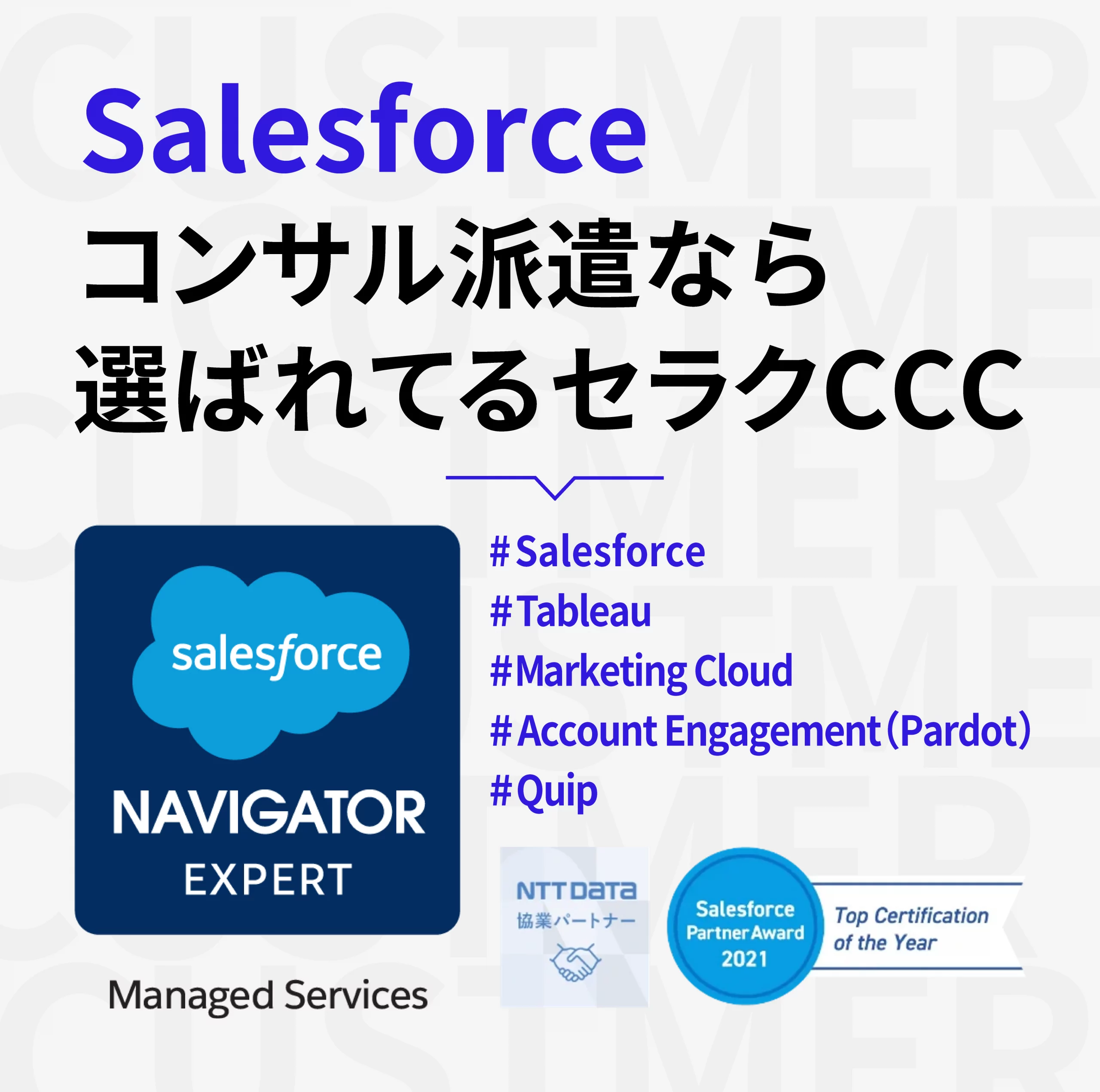 Salesforce コンサル派遣なら選ばれるセラクCCC